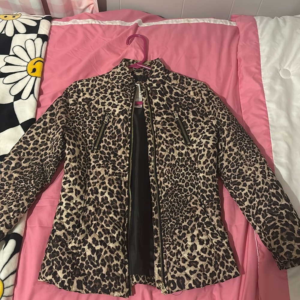 Girls leopard small jacket